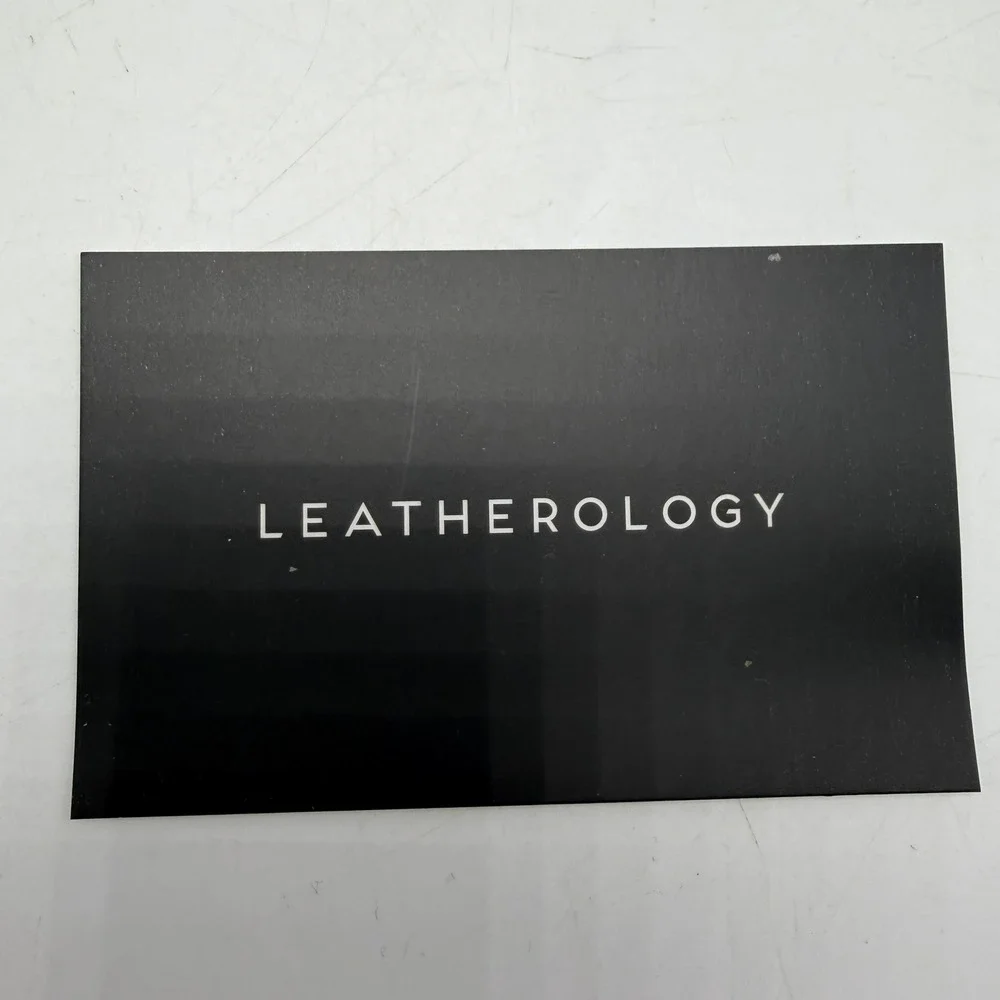 Leatherology Travel Jewelry Roll Tan Leather Burgundy 8.5